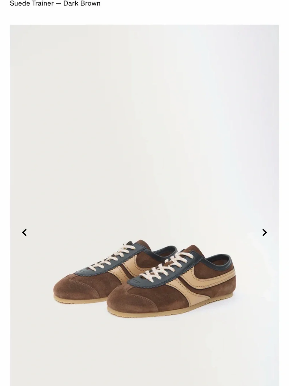 Dries Van Noten Brown Suede Sneakers with Tan and Black Accents